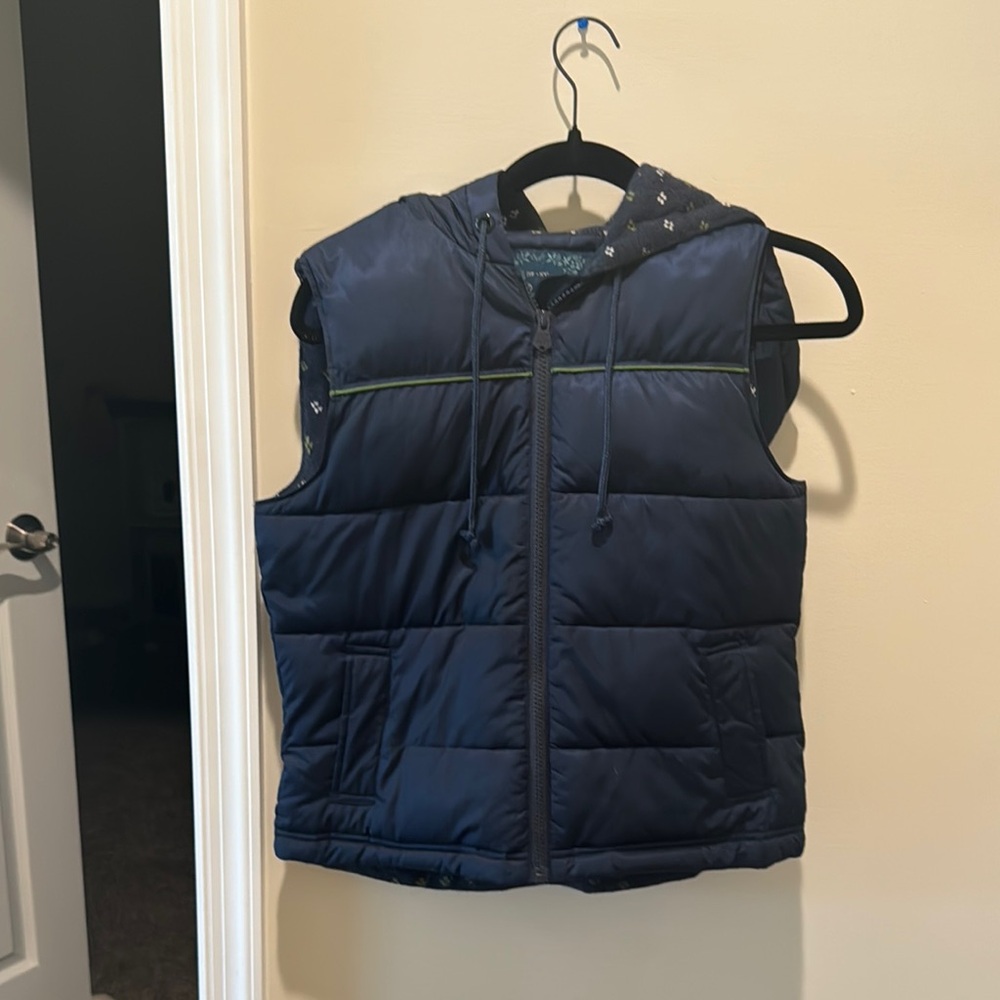 Old Navy Blue Quilted Puffer Vest